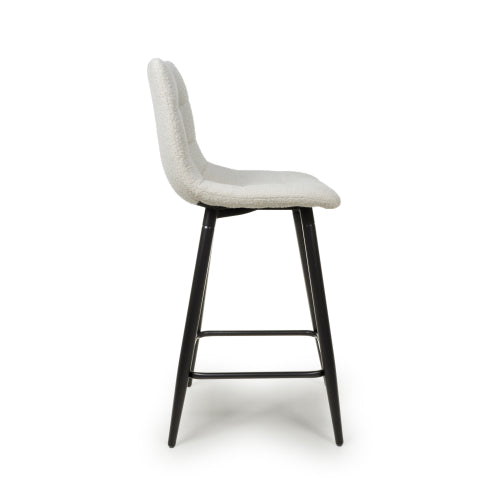 Linnfield Bar Stool in Cream Boucle - Belmont Interiors