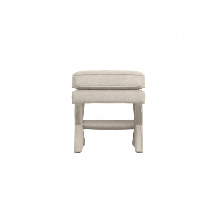 Madison Designs Alvar-Rhode Stone Linen Stool