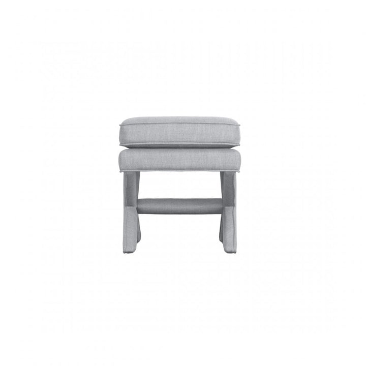 Madison Designs Avlar-Rhode Light Grey Linen Stool