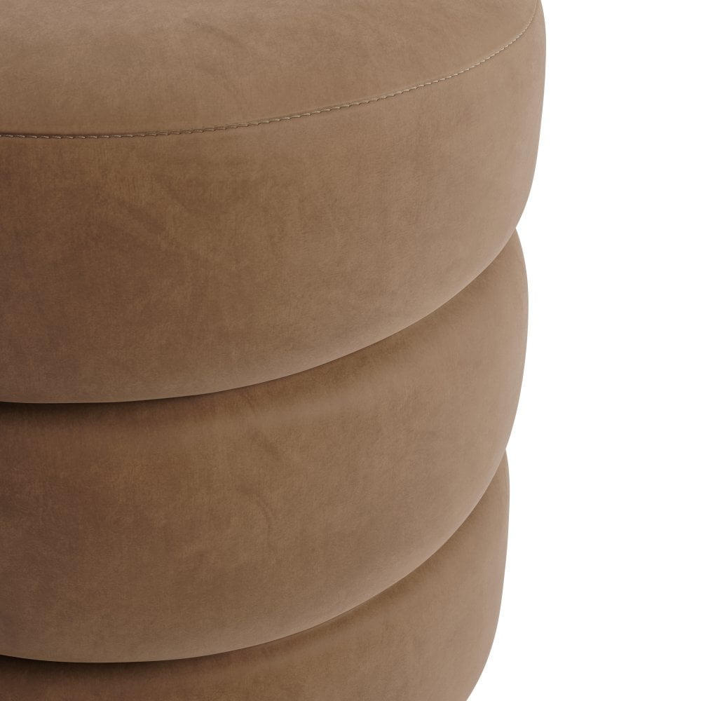 Madison Designs Emi Mole and Black Velvet Pouffe