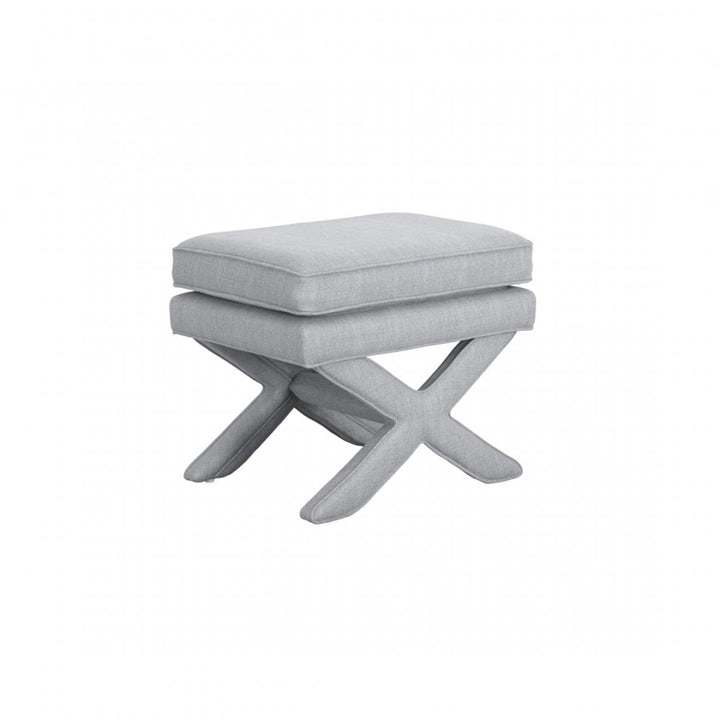 Madison Designs Avlar-Rhode Light Grey Linen Stool