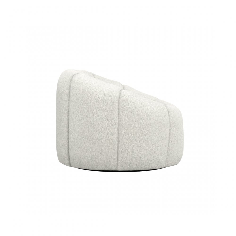 Madison Designs Nao Ivory Bouclé Swivel Chair