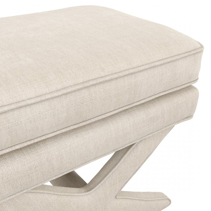 Madison Designs Alvar-Rhode Stone Linen Stool