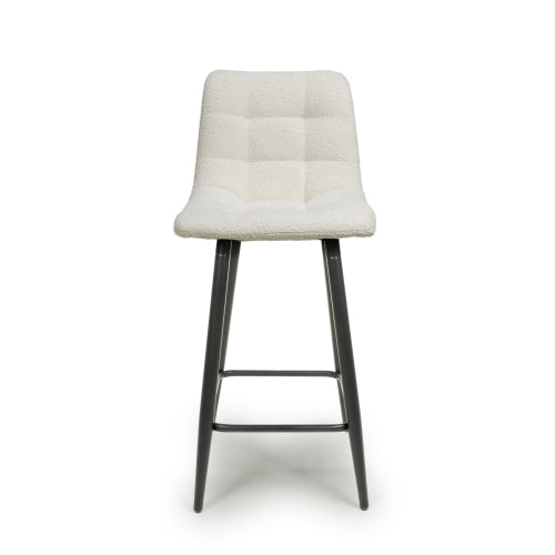 Linnfield Bar Stool in Cream Boucle - Belmont Interiors