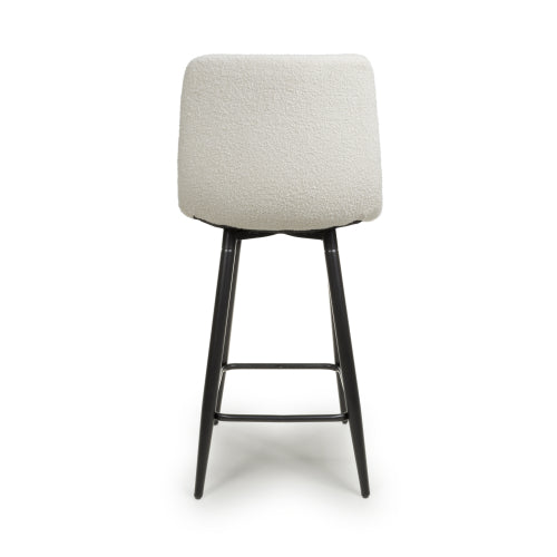 Linnfield Bar Stool in Cream Boucle - Belmont Interiors