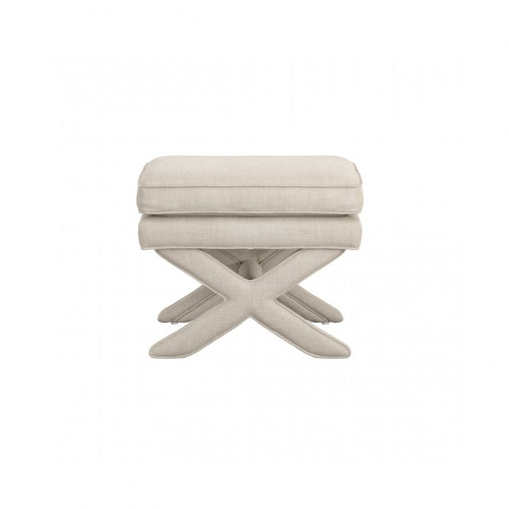 Madison Designs Alvar-Rhode Stone Linen Stool