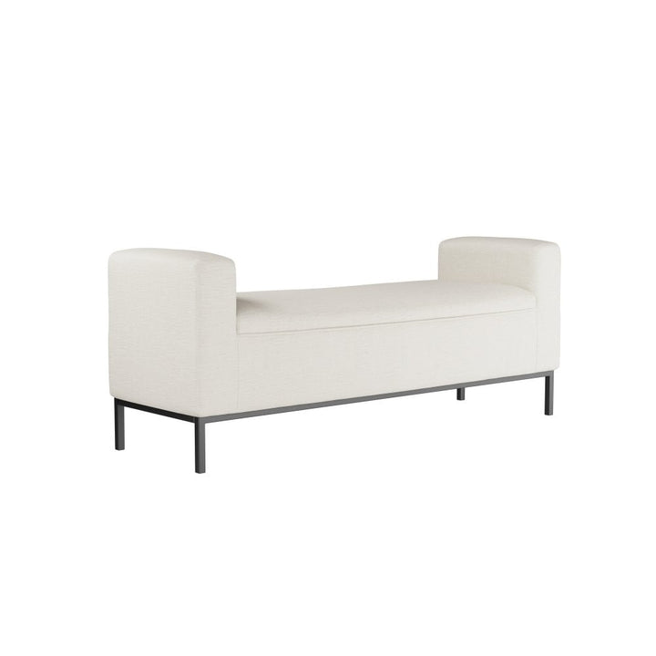 Madison Designs Serena Bench in Ivory Linen