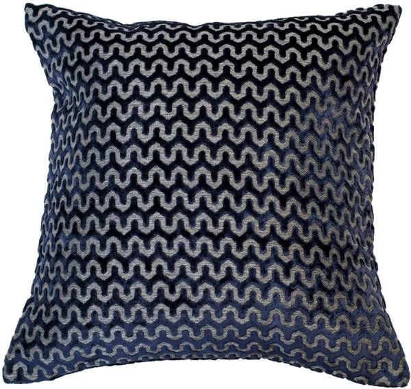 Malini Oslo Cushion In Navy Blue