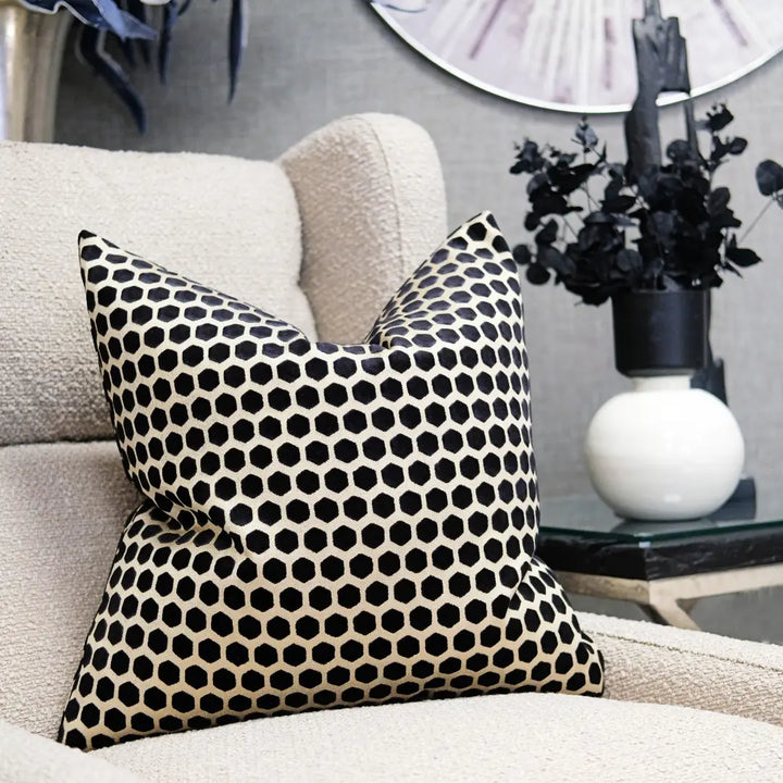 Malini Jorvik Cushion in Black