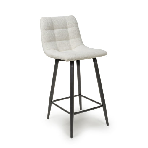 Linnfield Bar Stool in Cream Boucle - Belmont Interiors