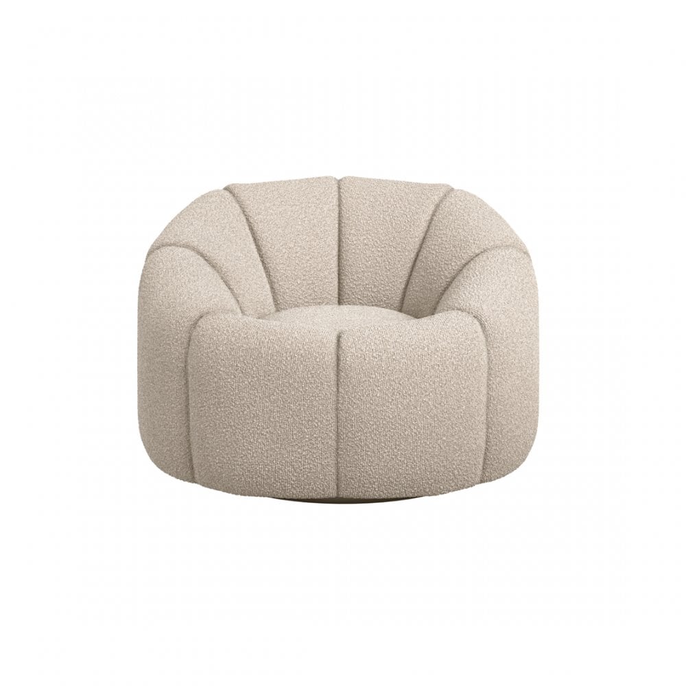 Madison Designs Nao Buff Bouclé Swivel Chair