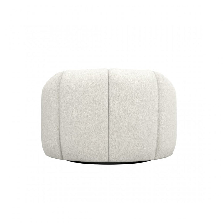 Madison Designs Nao Ivory Bouclé Swivel Chair