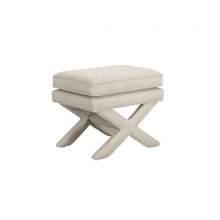 Madison Designs Alvar-Rhode Stone Linen Stool