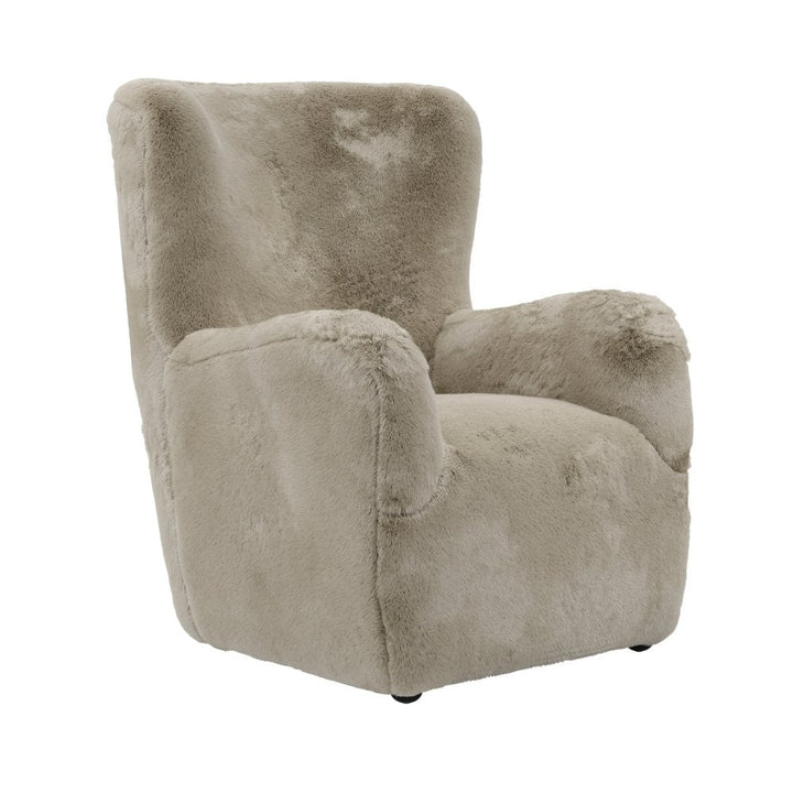 Madison Designs Faux Fur Bear Coyote Chair