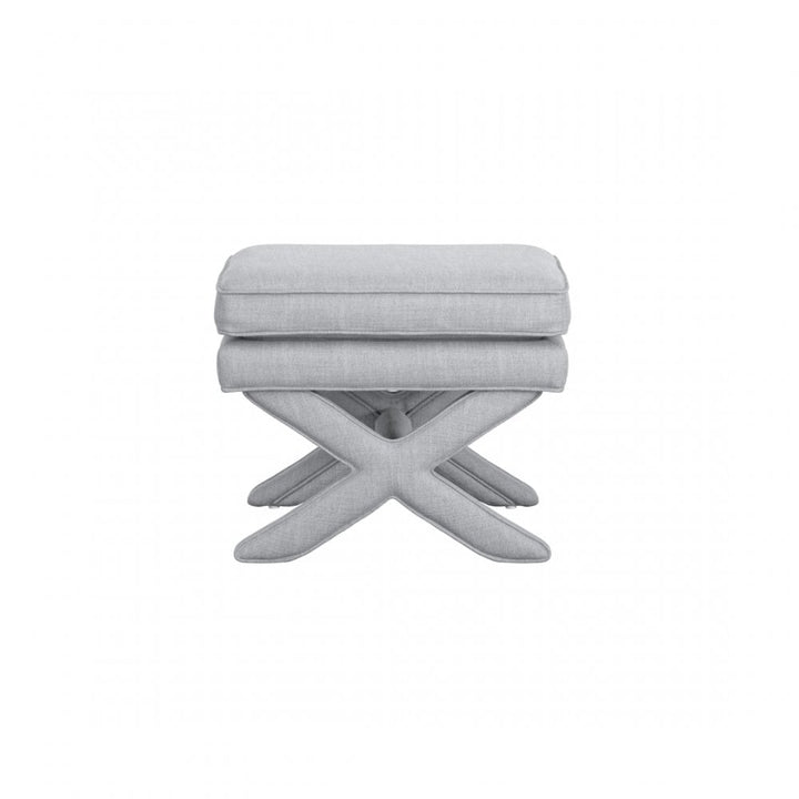 Madison Designs Avlar-Rhode Light Grey Linen Stool