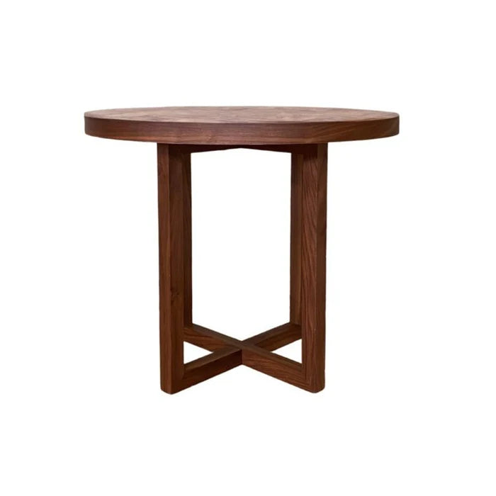 Twenty10 Designs Iris Dining Table 90cm - Walnut - Belmont Interiors