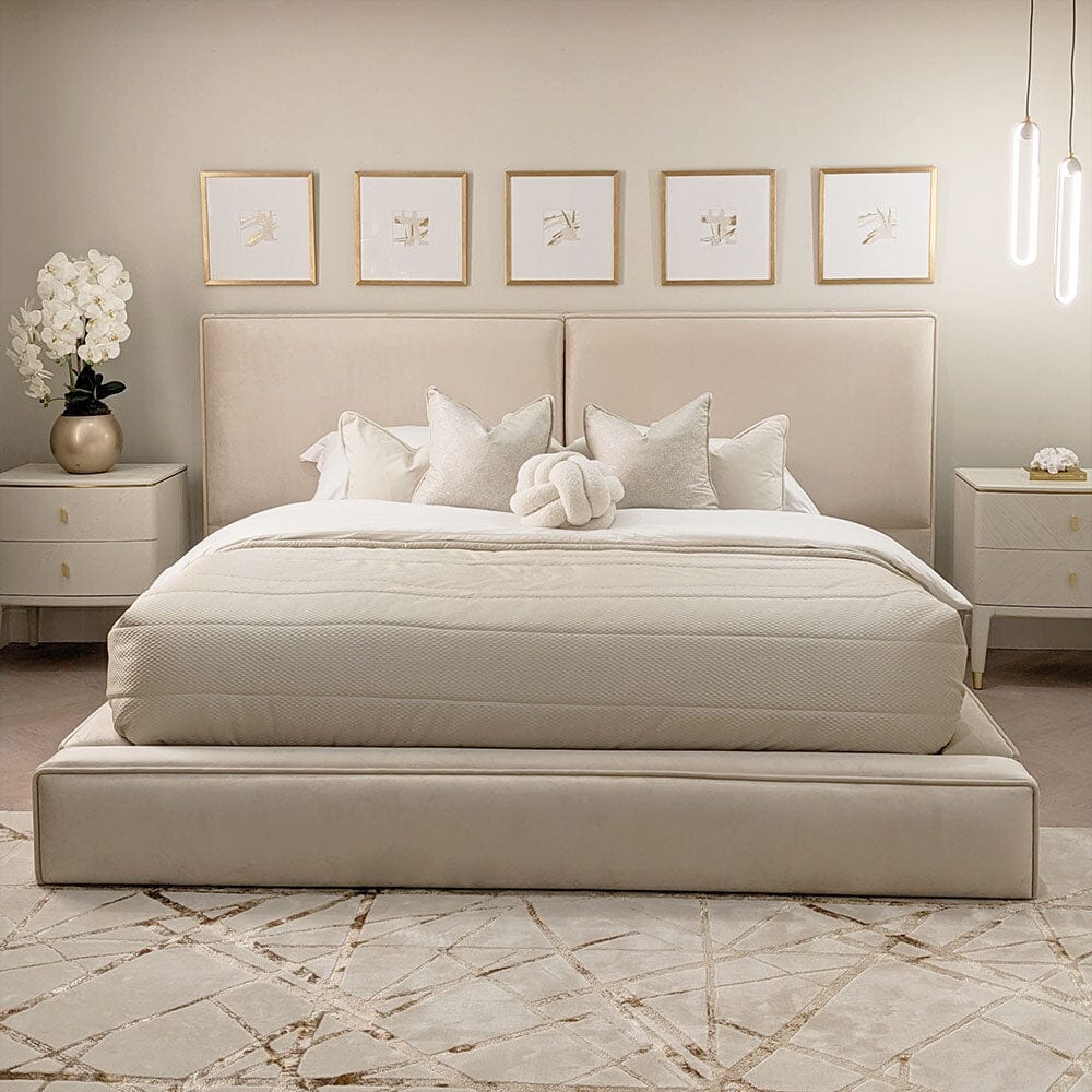 Mila Chunky Piped Bed - Belmont Interiors