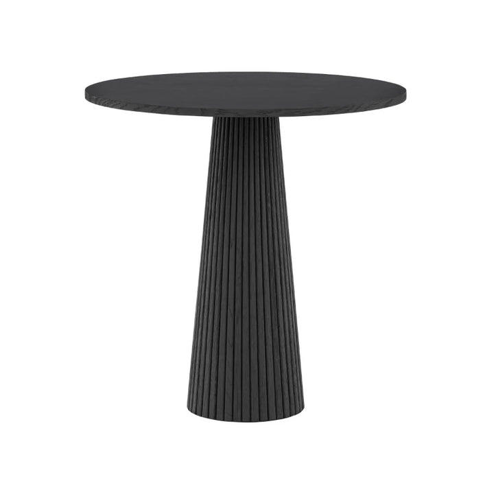 DI Designs Leckford Ribbed Occasional Table in Black Oak - Belmont Interiors