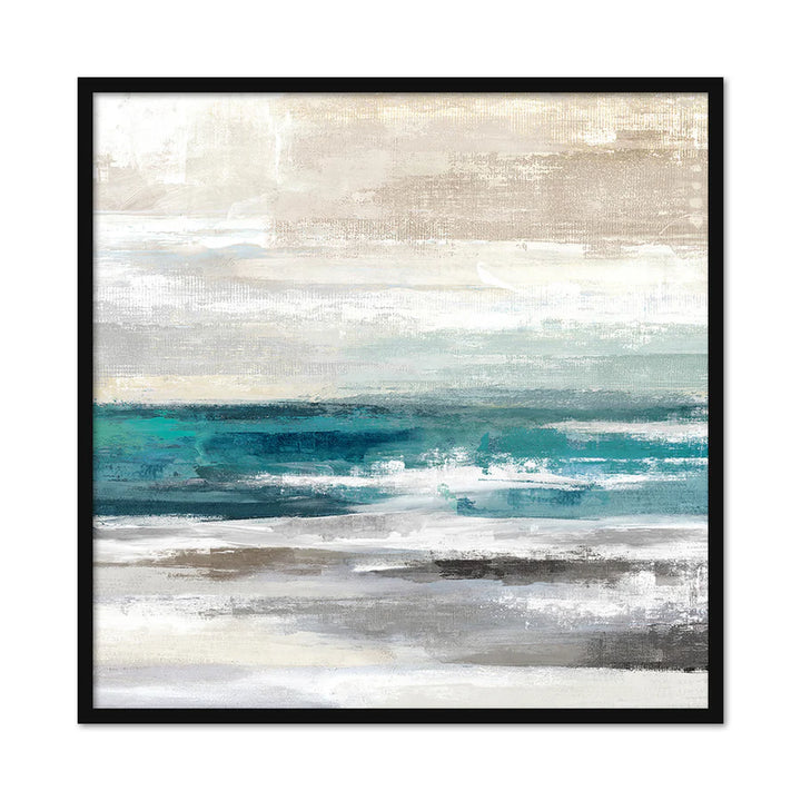 Berkeley Designs Large Abstract Oil on Canvas 02 with a Black Frame - Belmont Interiors