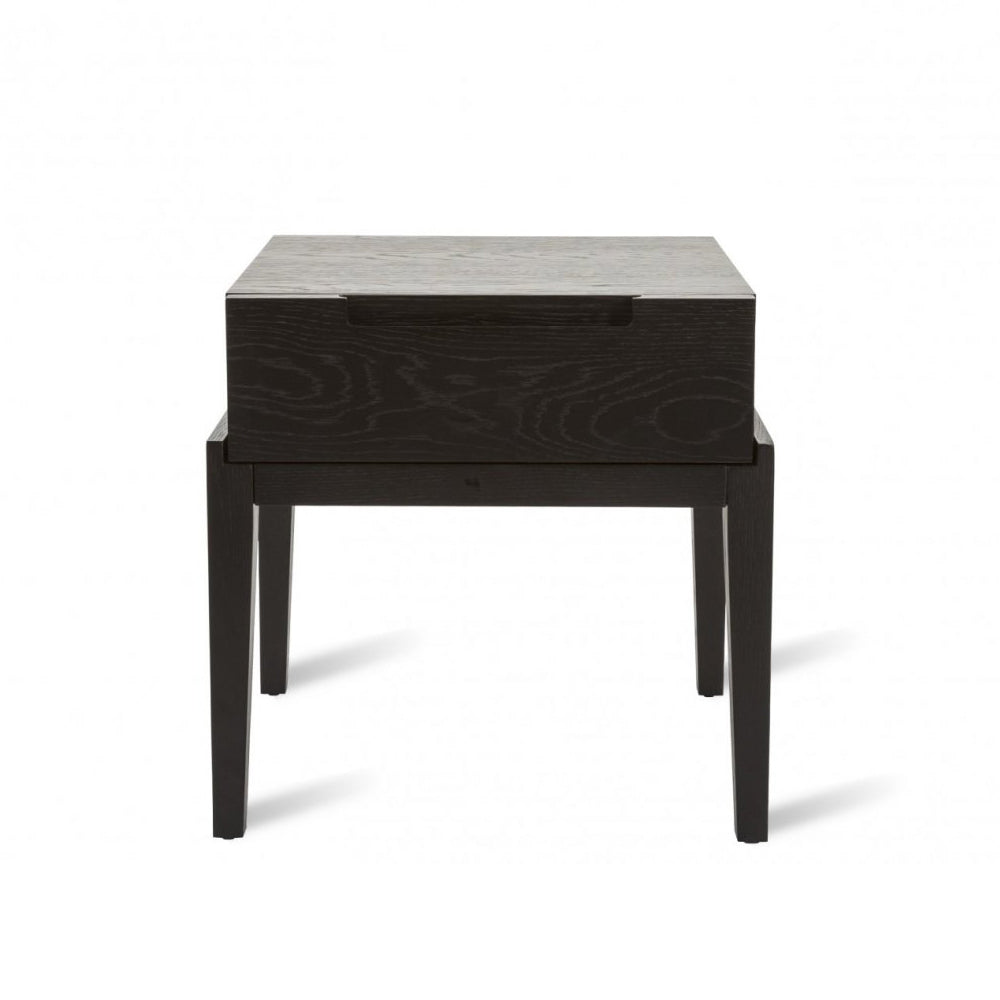 Twenty10 Designs Orchid Bedside Single Drawer in Black - Belmont Interiors