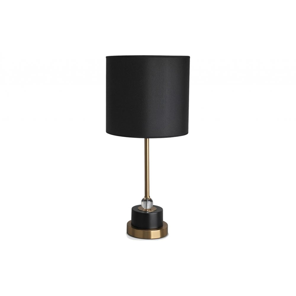 Berkeley Designs Lucena Table Lamp with Black Marble and Brass - Belmont Interiors