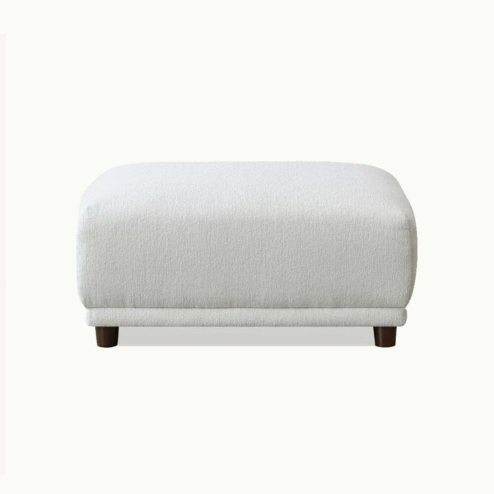 The Lottie Polar White Boucle Corner Premium Modular Sofa in White Boucle Fabric - Belmont Interiors