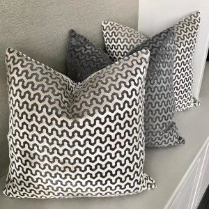 Malini Oslo Cushion In Slate Grey