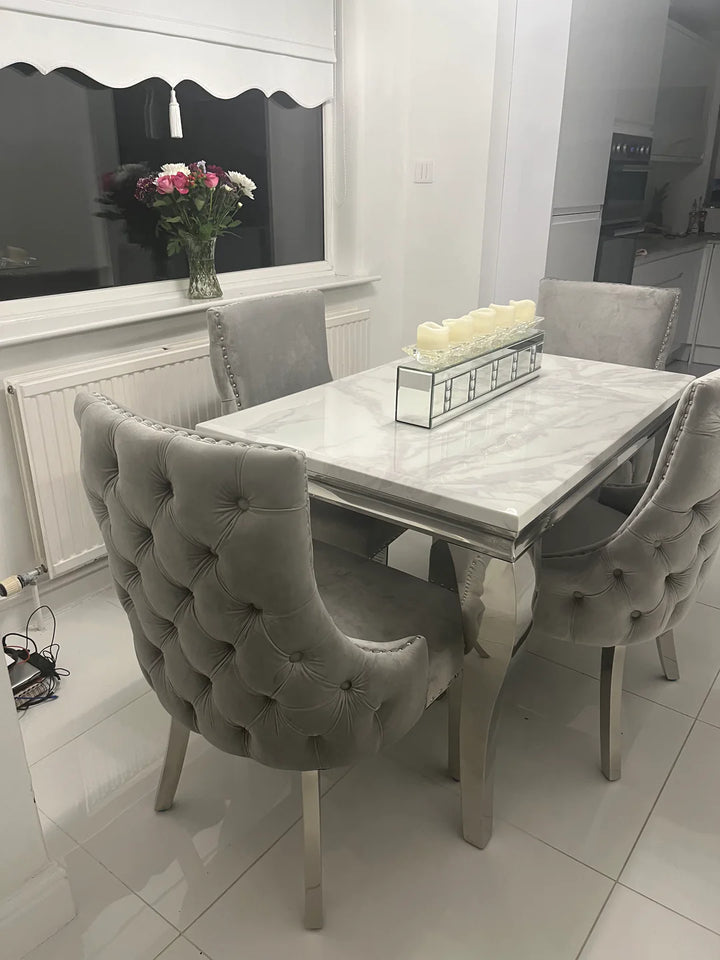 Louis Dining Table + Kensington Dining Chairs - Belmont Interiors