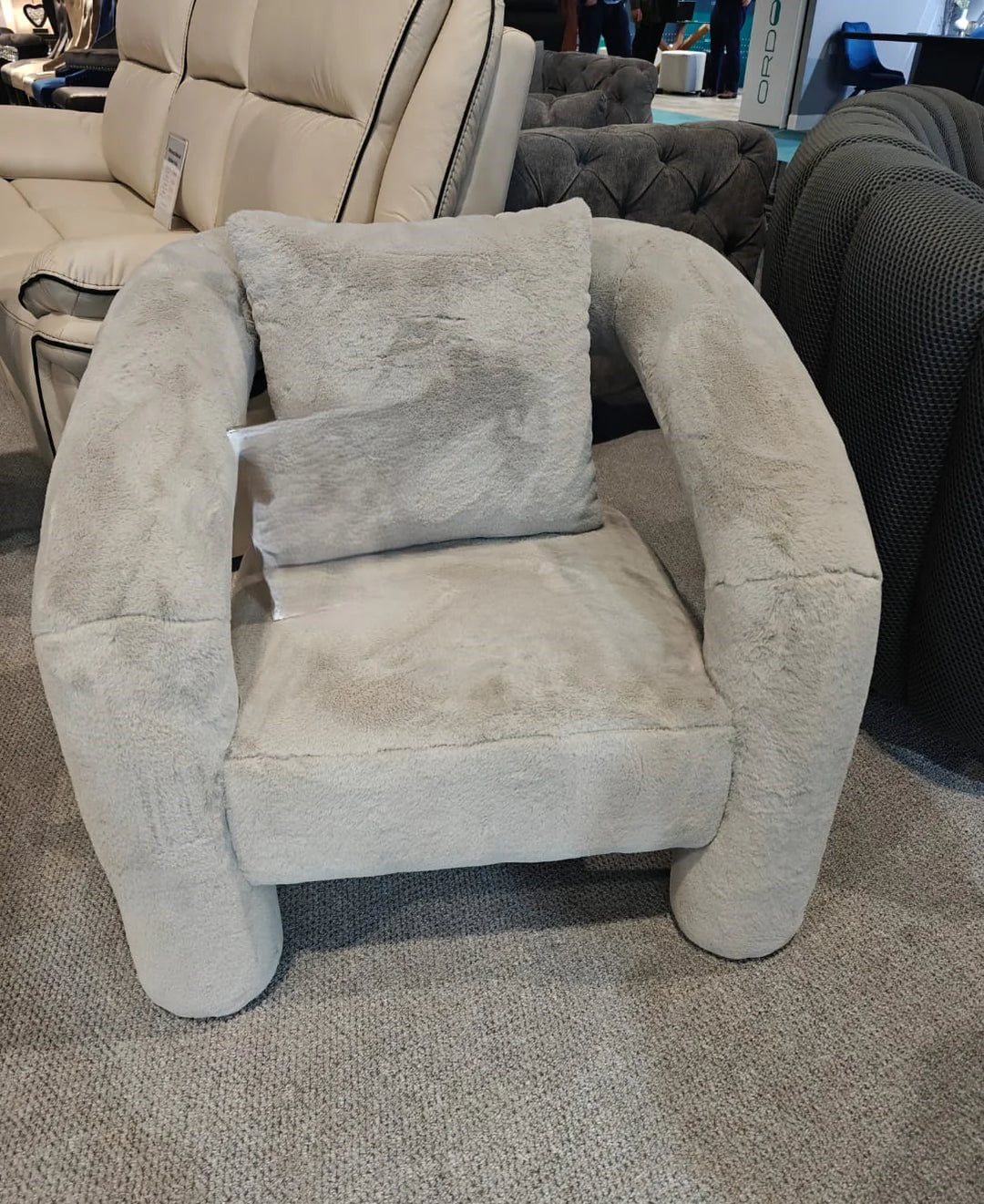 Minos Armchair in Soft Fabric