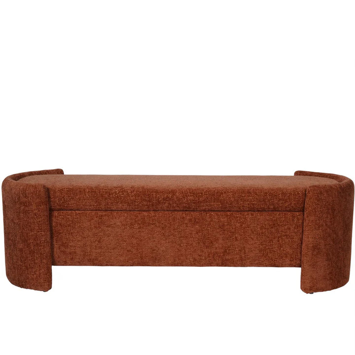 Libra Interiors Waverley Upholstered Storage Bench – Terracotta