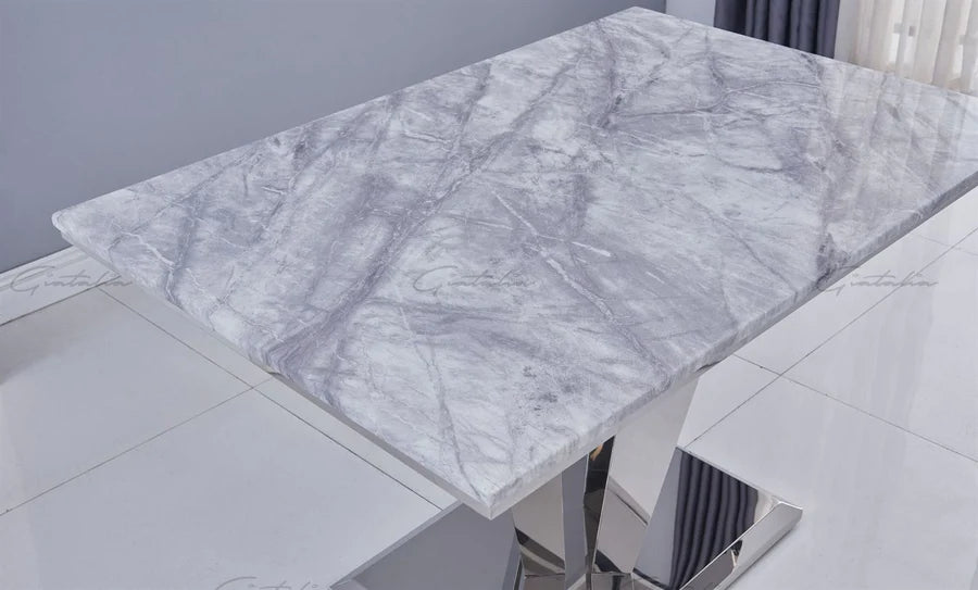 Riccardo 120cm Marble Dining Table - Belmont Interiors