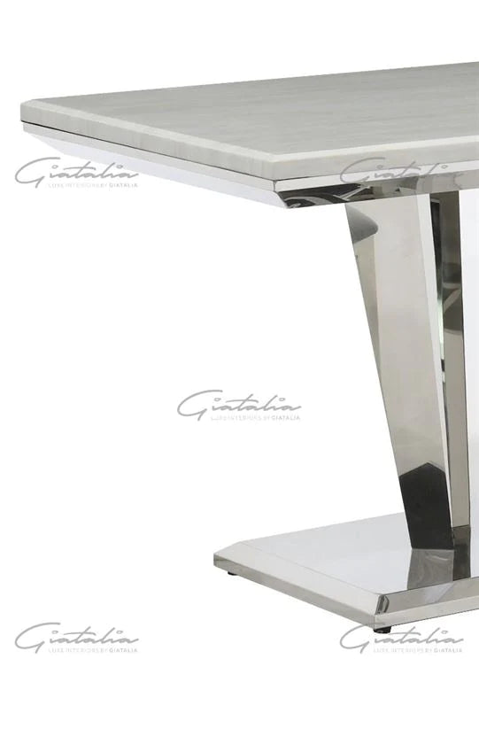 Riccardo 120cm Marble Dining Table - Belmont Interiors