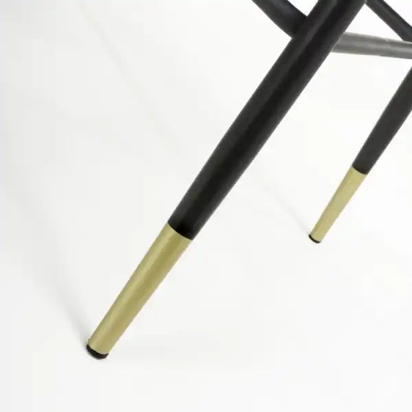 Sierra Brushed Velvet Black Bar Stool - Belmont Interiors