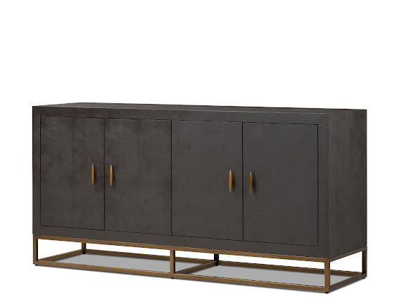 DI Designs Hampton Sideboard in Brown Shagreen - Belmont Interiors