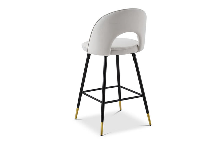 Berkeley Designs Hoxton Bar Stool in Light Grey - Belmont Interiors