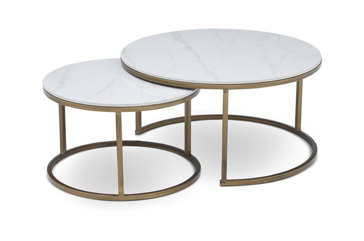 Berkeley Designs Soho Nested Coffee Table in White - Belmont Interiors