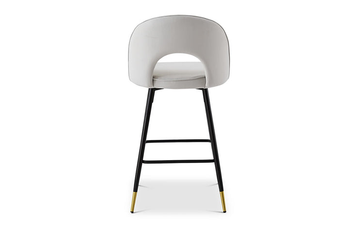 Berkeley Designs Hoxton Bar Stool in Light Grey - Belmont Interiors