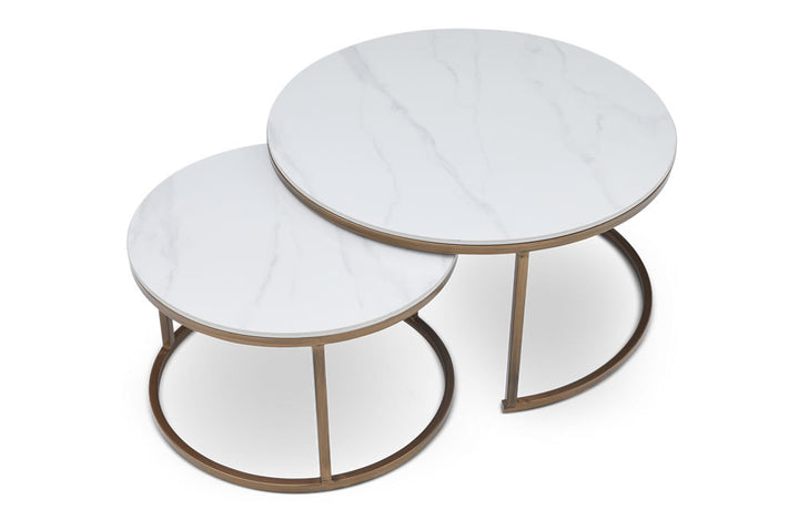 Berkeley Designs Soho Nested Coffee Table in White - Belmont Interiors