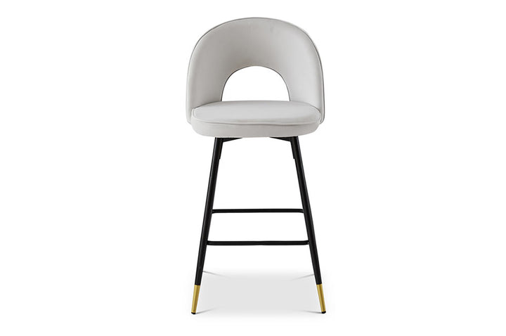 Berkeley Designs Hoxton Bar Stool in Light Grey - Belmont Interiors