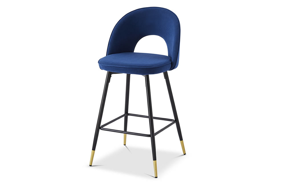 Berkeley Designs Hoxton Bar Stool in Blue-Bar Stools-Berkeley Designs-Belmont Interiors