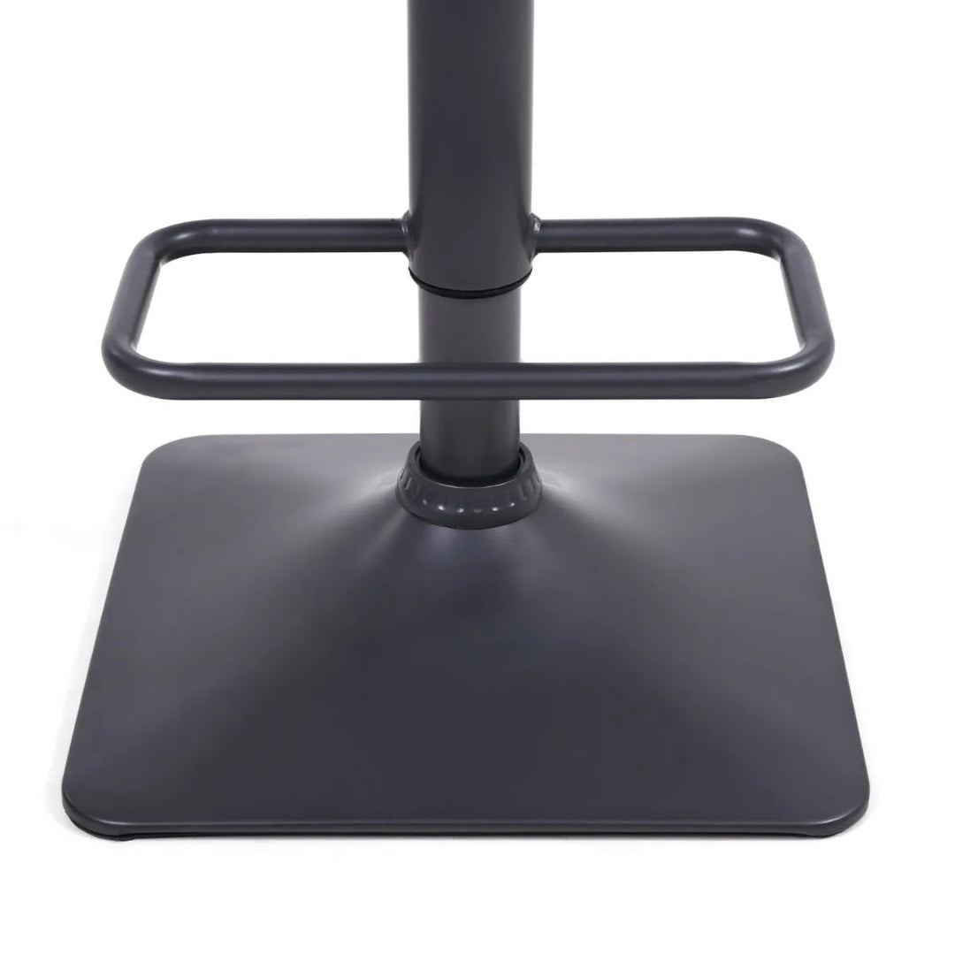 Suede Effect Dark Grey Bar Stool - Belmont Interiors