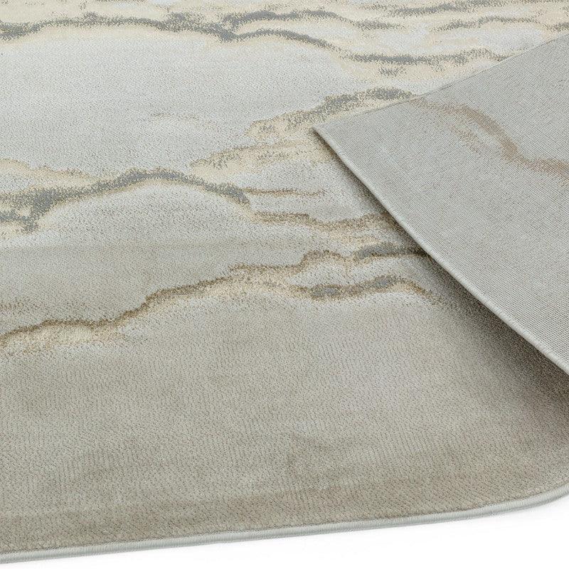 Aurora Linea AU17 Marble Rugs in Metallic Beige Bronze - Belmont Interiors