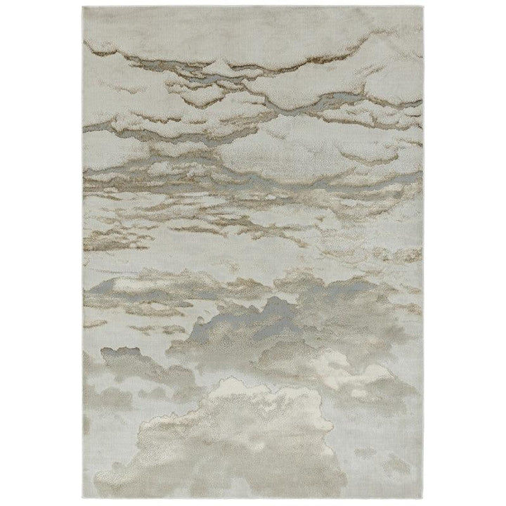 Aurora Linea AU17 Marble Rugs in Metallic Beige Bronze - Belmont Interiors