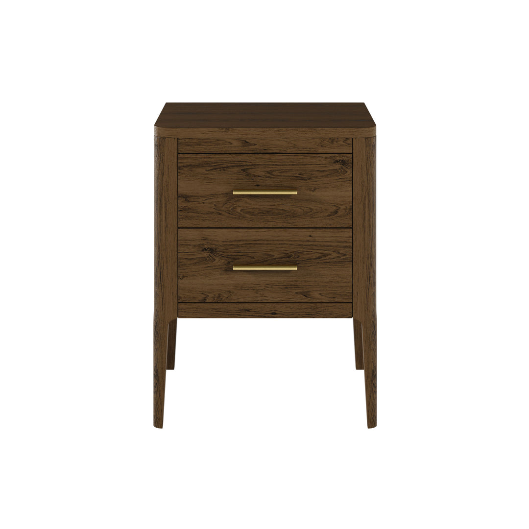 DI Designs Abberley Bedside in Brown - 2 Drawer - Belmont Interiors