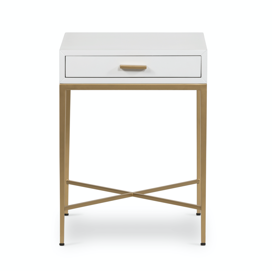 DI Designs Berkeley Side Table - White - Belmont Interiors