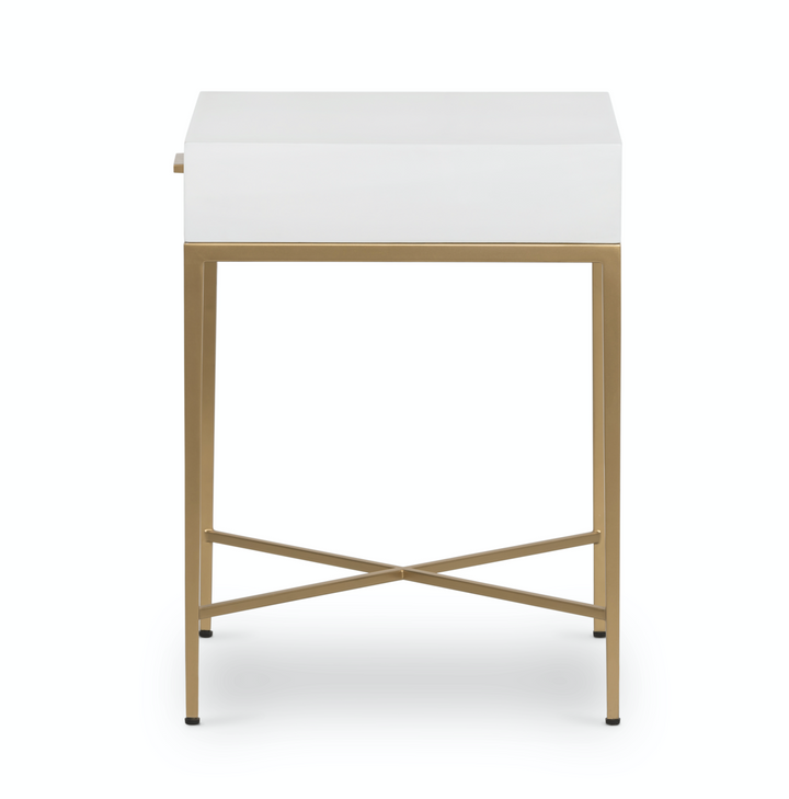 DI Designs Berkeley Side Table - White - Belmont Interiors